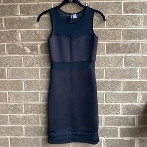 Mesh Cutout Cocktail Dress